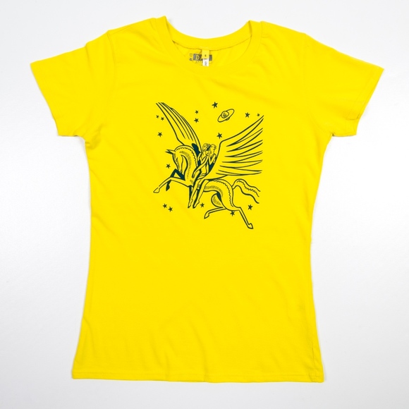 PEGASUS T-Shirt Winged Horse Myth Fitted Soft Sz S - Picture 2 of 6